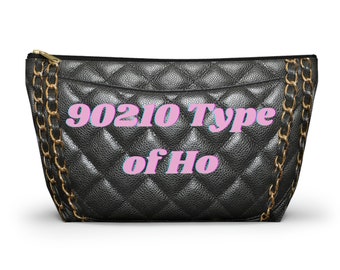 90210 Type of Ho Large Cosmetic Bag, 90210 Accessories, 90s Fashion, Canvas Makeup Bag, Retro Makeup, Salt N Peppa Quotes, Beverly Hills