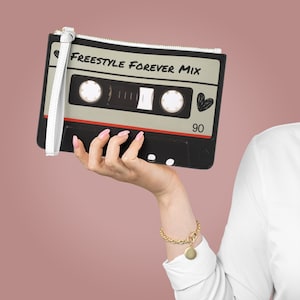 Freestyle Forever Cassette Clutch Bag, Freestyle Music, 80s Freestyle, 90s Freestyle, TKA, Stevie B, House Music, 90s Fashion, Y2K