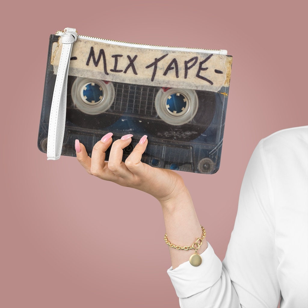 Red - Handcrafted Audio Tape Clutch Wallet