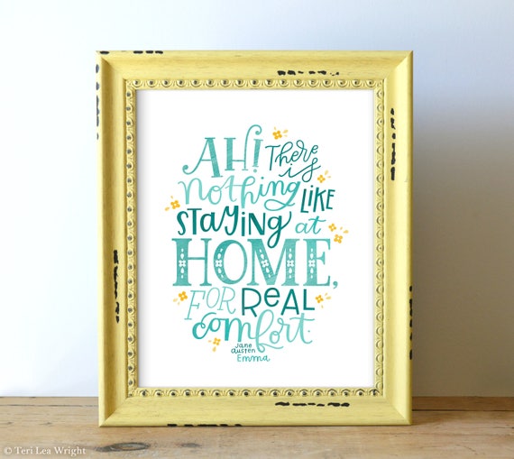 Ah There Is Nothing Like Staying At Home For Real Comfort Etsy