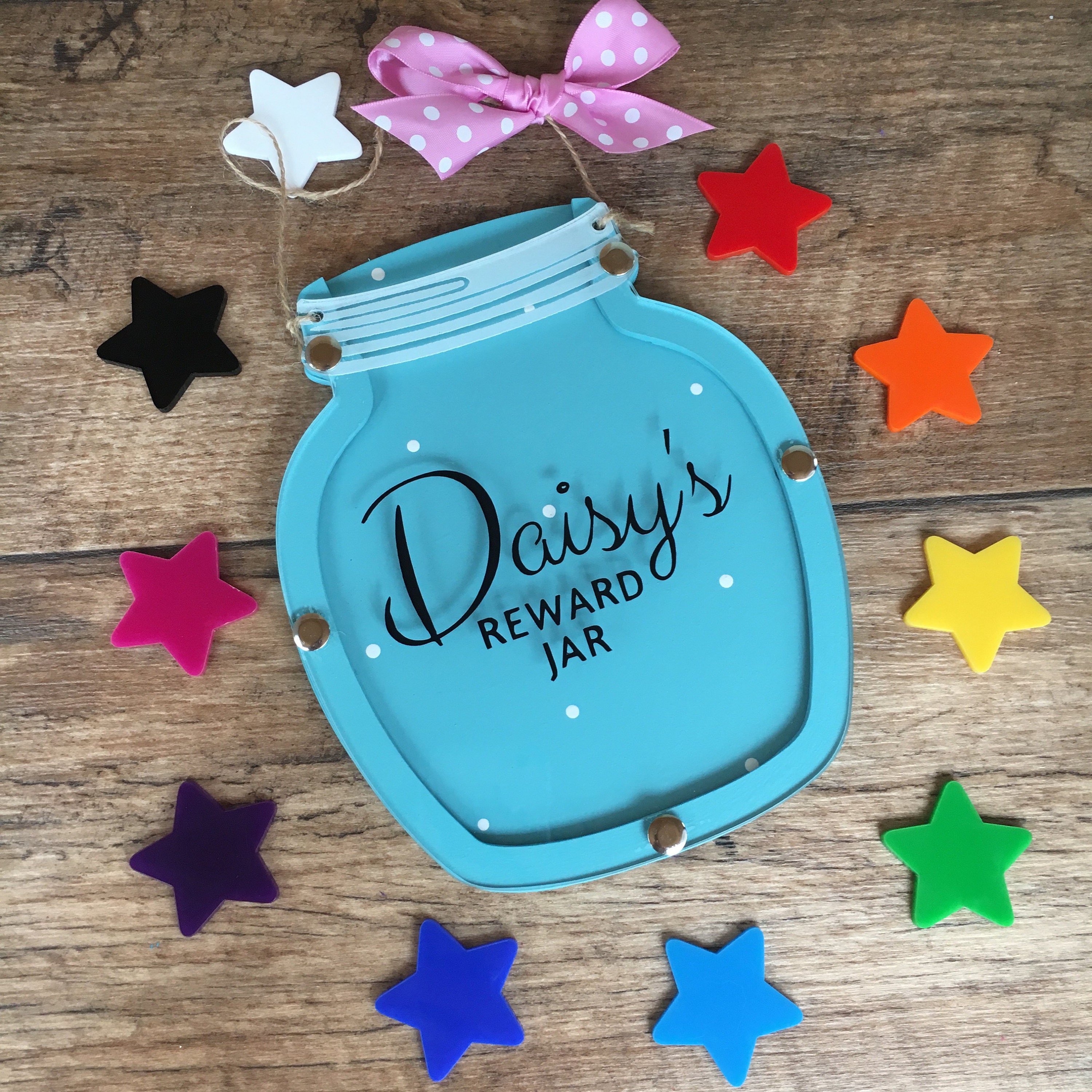 Reward Jar system personalised for children for good Etsy