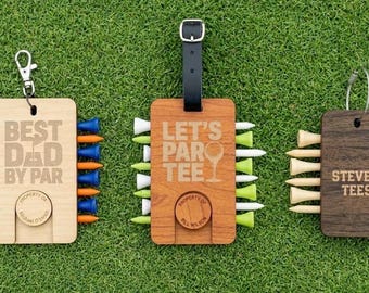 Golf tee organizer / golf bag accessories