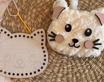 DIY Plush Cat Sewing Kit: Kids Craft, Montessori Toy, Motor Skills Activity