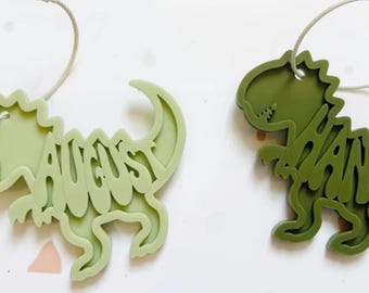 Dinosaur bag tag/boy gift/ backpack accessory