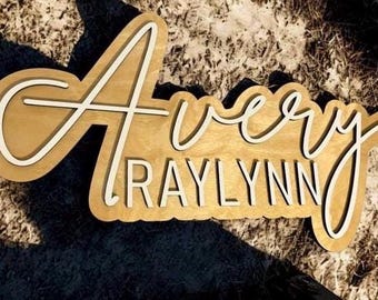 Custom Name Sign – Personalized Wall Decor for Nursery, Kids’ Room, Events & Gifts