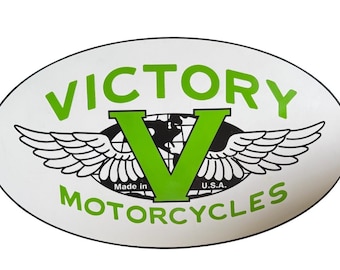 Victory motorcycle custom sign