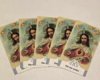 The Our Father Prayer Holy Cards - Bulk Packs of 50 & 100 cards