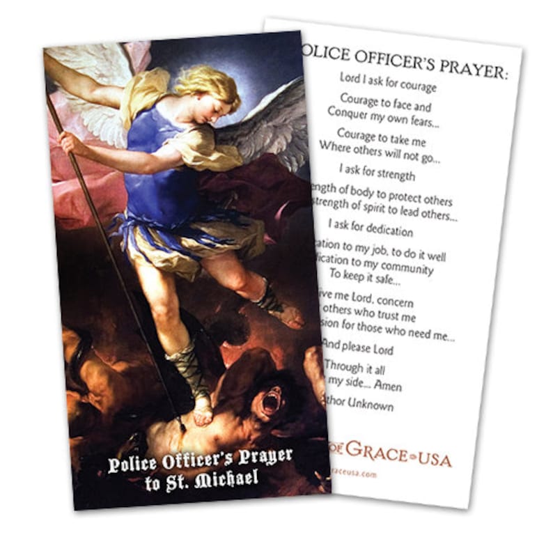 Police Officer's Prayer Holy Cards Bulk Packs of 50 & 100 Cards Etsy
