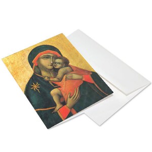 La Bruna-The Earliest Icon of Carmel Blank Correspondence Cards, Box of 10 on premium recycled paper