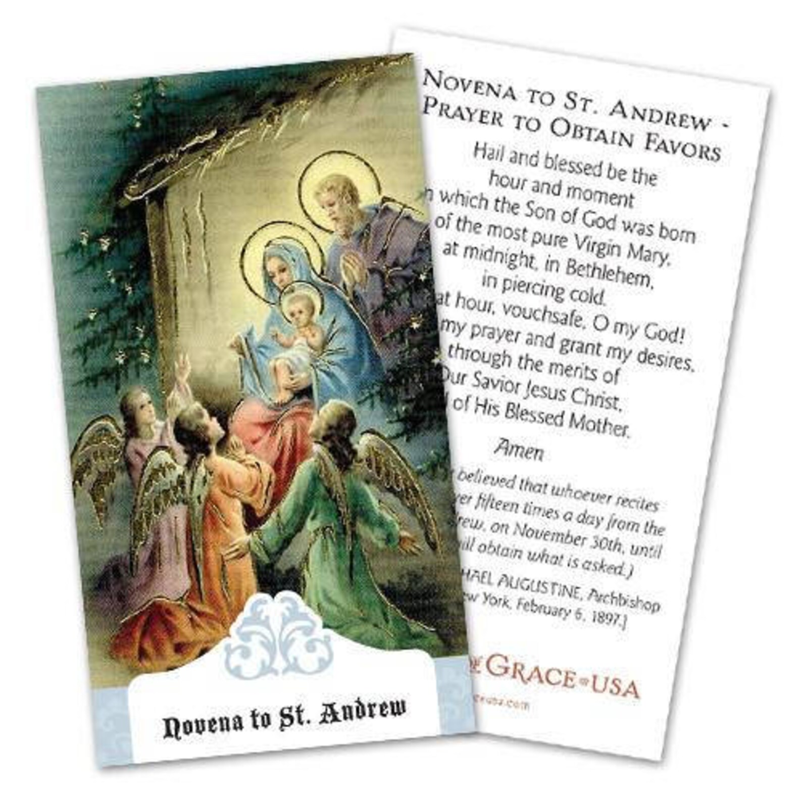 Novena to St. Andrew/prayer to Obtain Favors Holy Cards Bulk Packs of