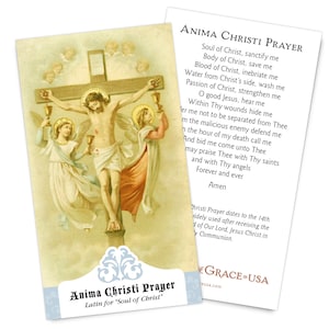 Anima Christi Holy Cards - Bulk Packs of 50 & 100 cards