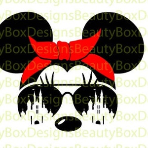 Minnie Bandana with Glasses