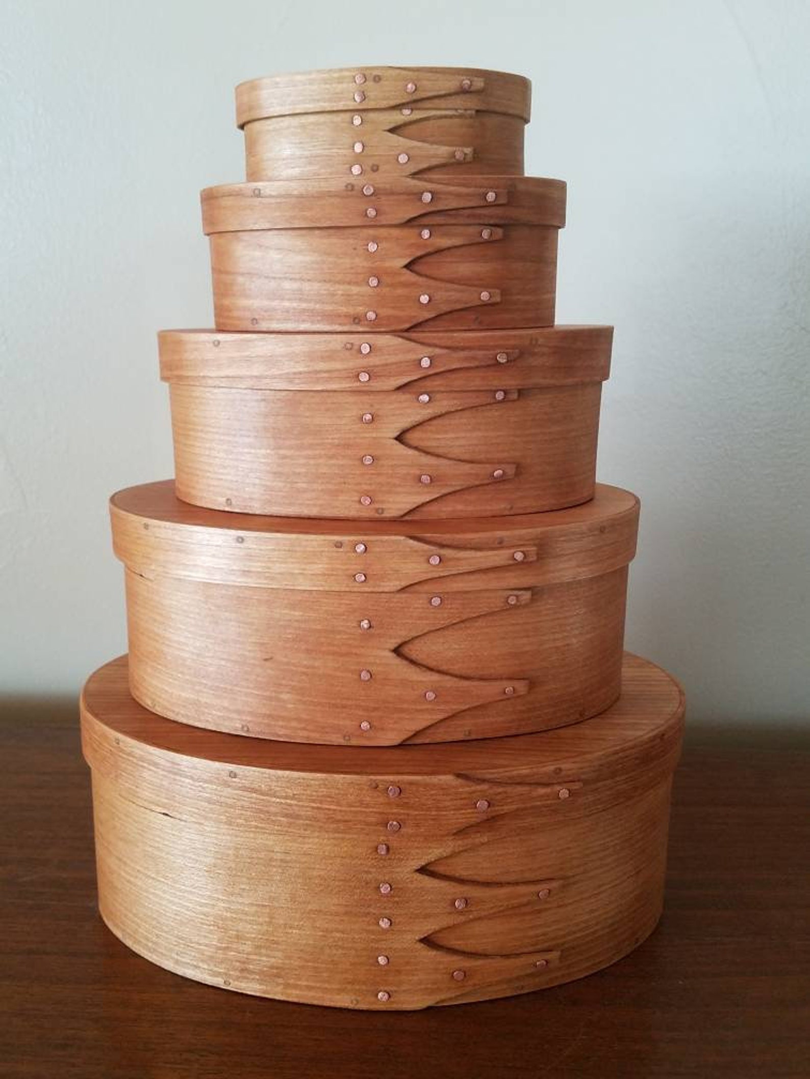 Set of 5 Cherry Shaker Boxes Etsy