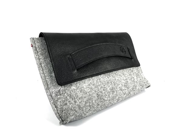 black clutch bag with strap