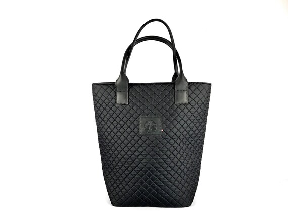 black nylon purse