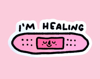 I’m Healing plaster clear sticker