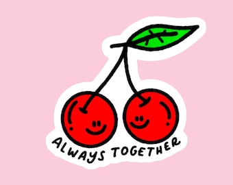 Cherry sticker | Always together | romance | love sticker