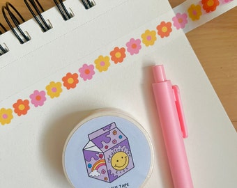 Dreamy Daisy Washi Tape - Perfect for Scrapbooking and Journaling - DIY Stationery Supplies