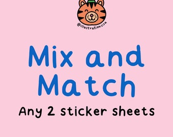 Sticker Sheet Bundle | Customise Your Set of 2