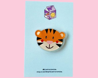 Tiger Acrylic Pin