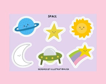 Space Sticker Sheet