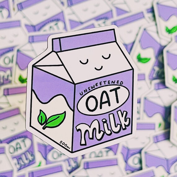 Kawaii Milk Carton Stickers/strawberry Oat Banana Chocolate Matcha/japanese  Die Cut Pack/cute Water Bottle Laptop Decals/japan Aesthetic 