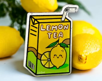 Kawaii Lemon Tea Acrylic Pin