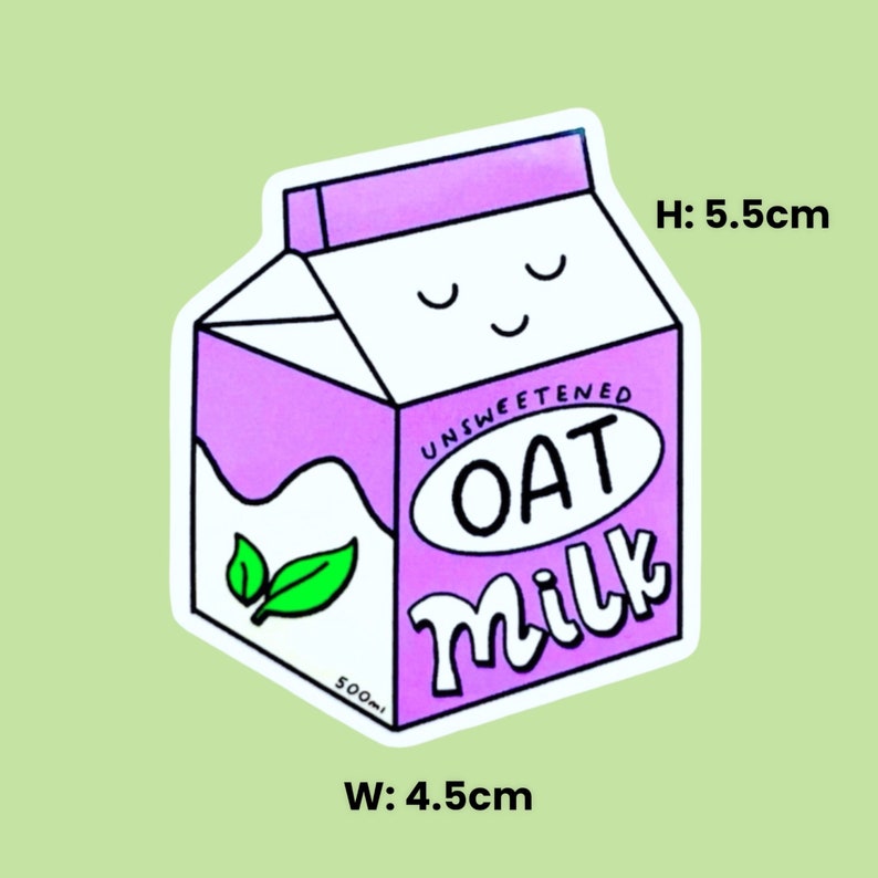 Oat Milk Sticker image 2