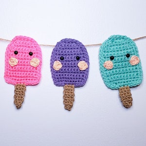 Popsicle Garland Crochet Pattern PDF Printable Instant Download image 2