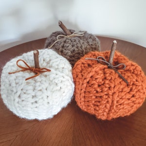 Rustic Pumpkins Crochet Pattern PDF Printable Instant Download image 1