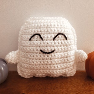 Ghost Cuddler Crochet Pattern Halloween Lovey PDF Printable Instant Download image 2