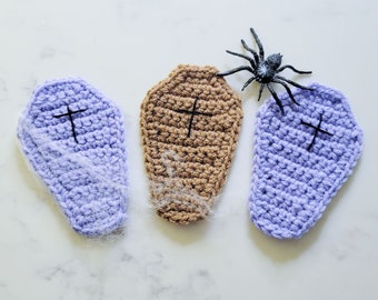 Crochet Coffin Coasters / Garland Patter | PDF Printable