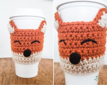Fox Cozy - Crochet Pattern (Coffee Sleeve) | PDF Printable Instant Download