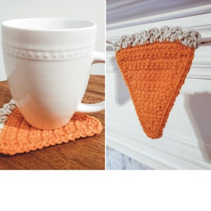 Pumpkin Pie Garland / Coasters - Crochet Pattern | PDF Printable Instant Download