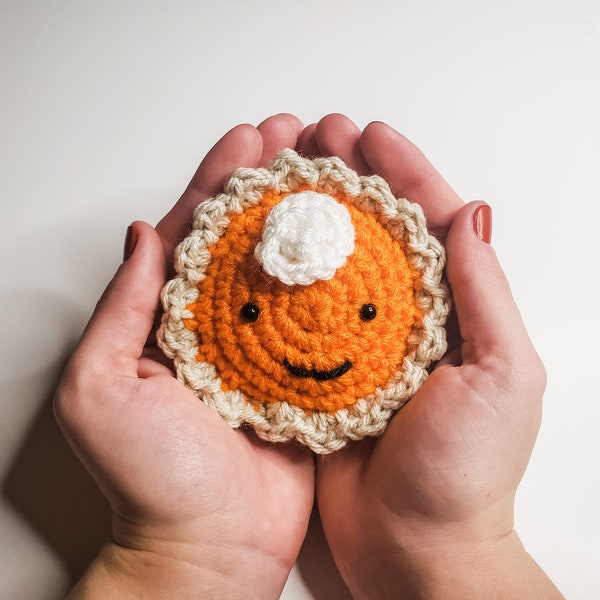 Tarte à la citrouille Amigurumi - Patron au crochet | PDF imprimable Téléchargement instantané