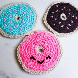 Donut Coasters / Garland Crochet Pattern PDF Printable Instant Download image 1