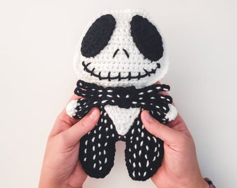 Squelette Cuddler - Patron au crochet (Halloween Lovey) | PDF imprimable Téléchargement instantané