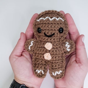 Gingerbread Man Crochet Pattern PDF Printable Instant Download image 2