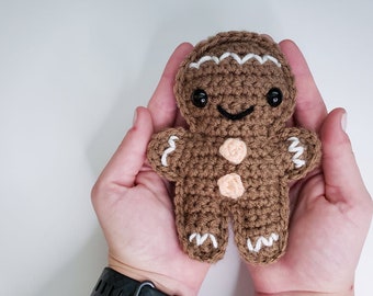 Gingerbread Man - Crochet Pattern | PDF Printable Instant Download