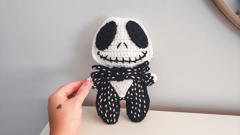 Skeleton Cuddler Crochet Pattern Halloween Lovey PDF Printable Instant Download image 7