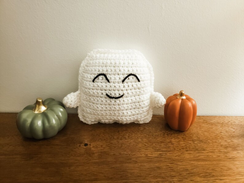 Ghost Cuddler Crochet Pattern Halloween Lovey PDF Printable Instant Download image 4