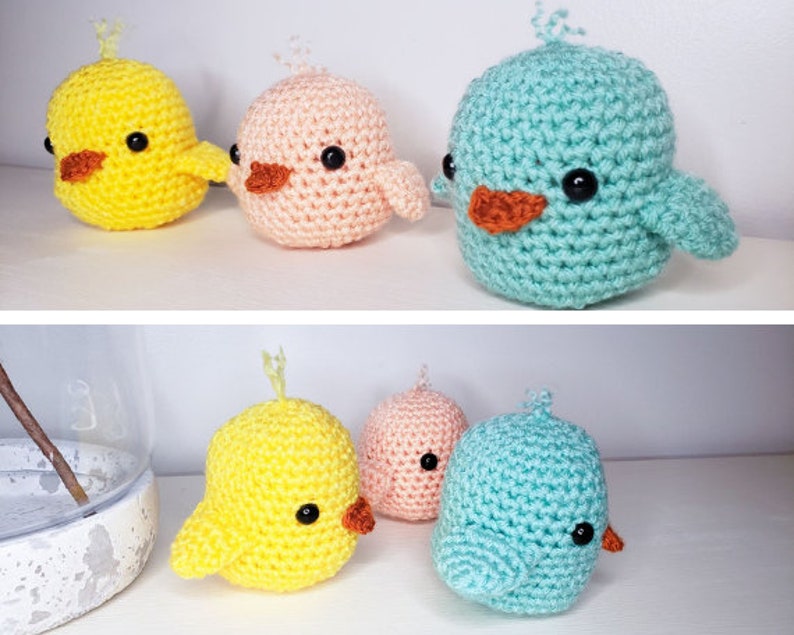 Crochet Easter Chicks Pattern PDF Printable Instant Download image 3