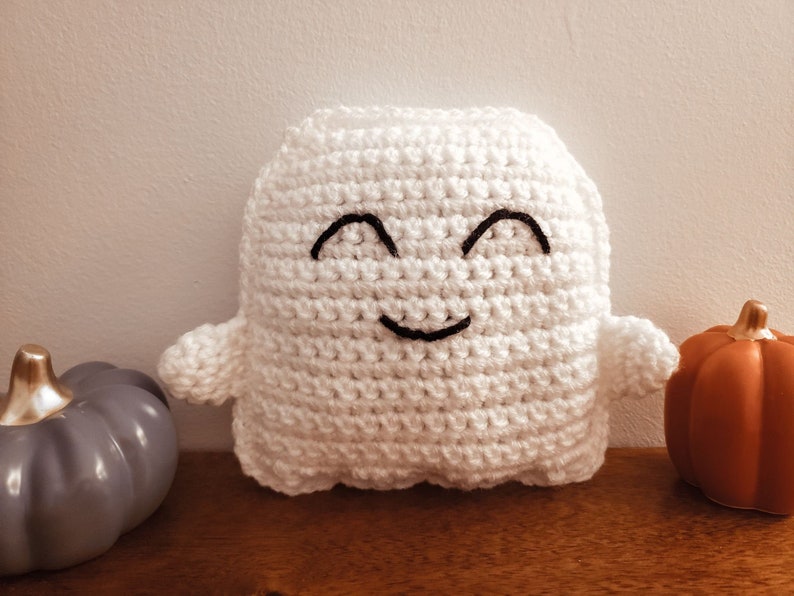 Ghost Cuddler Crochet Pattern Halloween Lovey PDF Printable Instant Download image 2