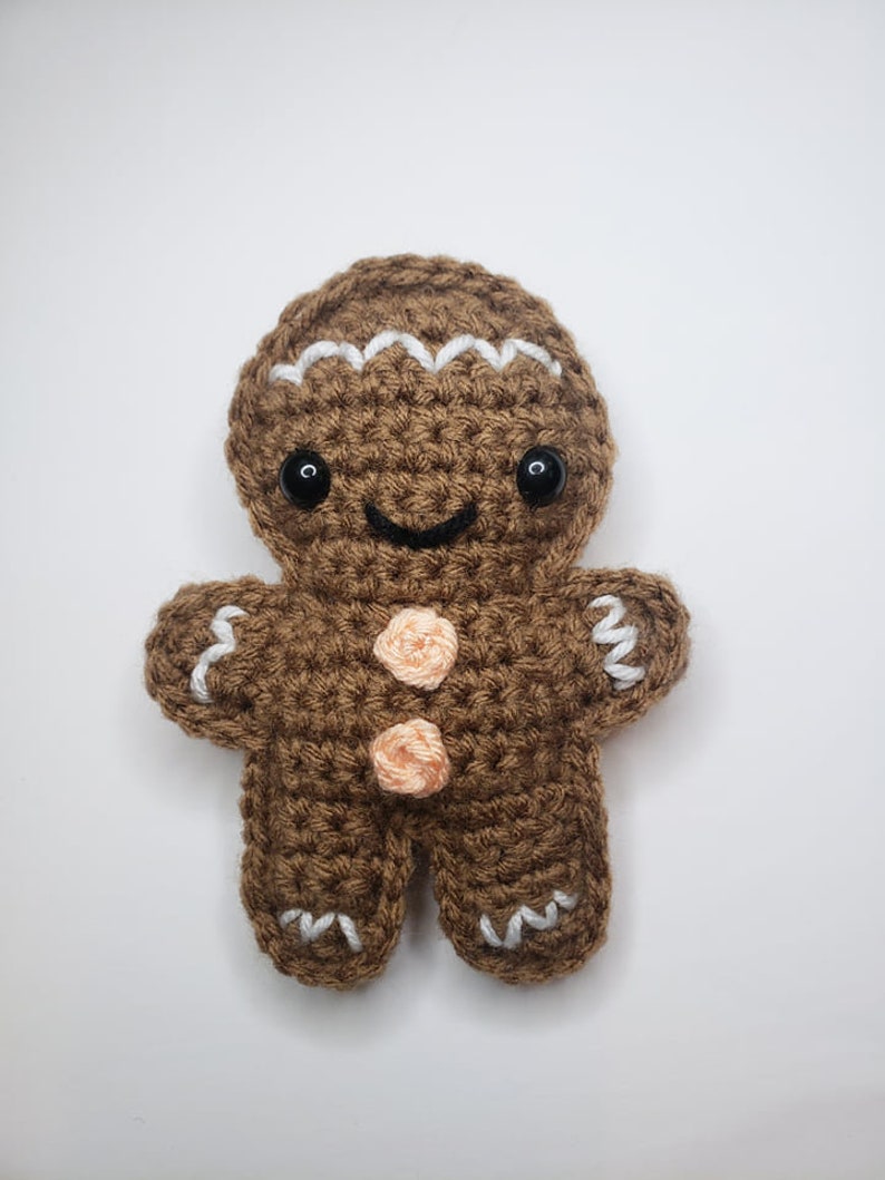 Gingerbread Man Crochet Pattern PDF Printable Instant Download image 3