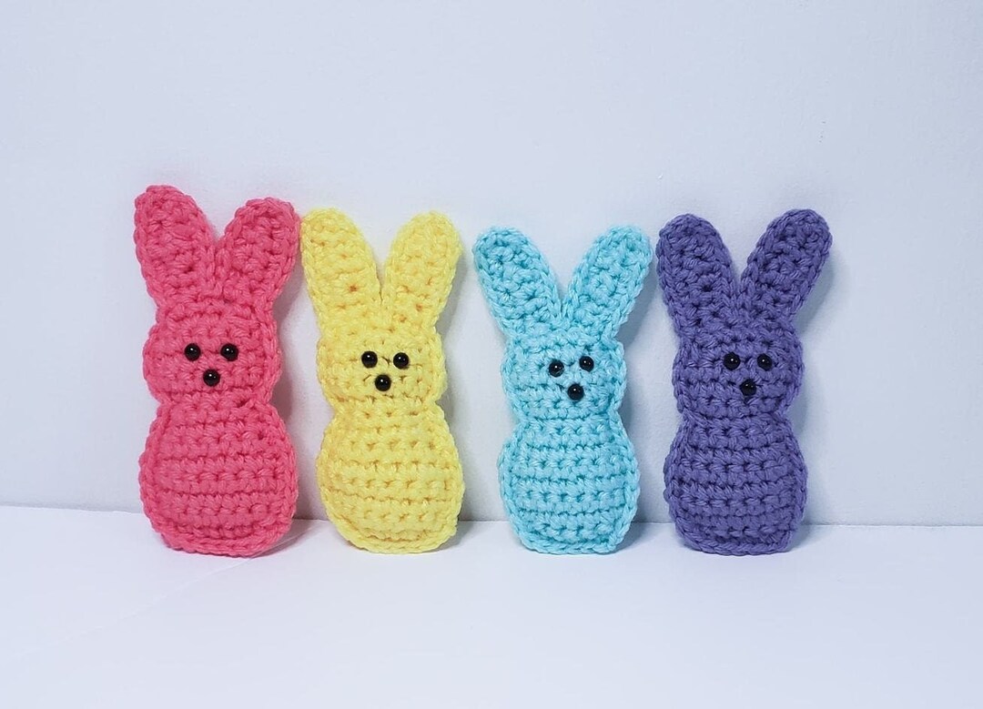 Peep Bunny Crochet Pattern PDF Printable Instant Download - Etsy