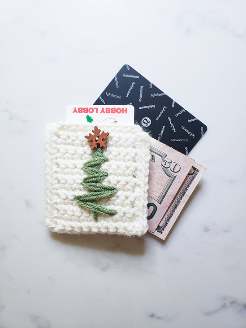 Christmas Tree Gift Card Holder Crochet Pattern PDF Printable Instant Download image 5