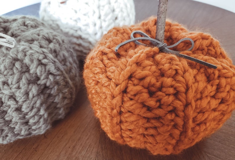 Rustic Pumpkins Crochet Pattern PDF Printable Instant Download image 3