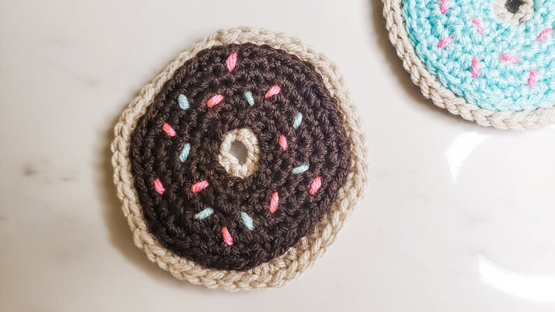 Donut Coasters / Garland Crochet Pattern PDF Printable Instant Download image 6