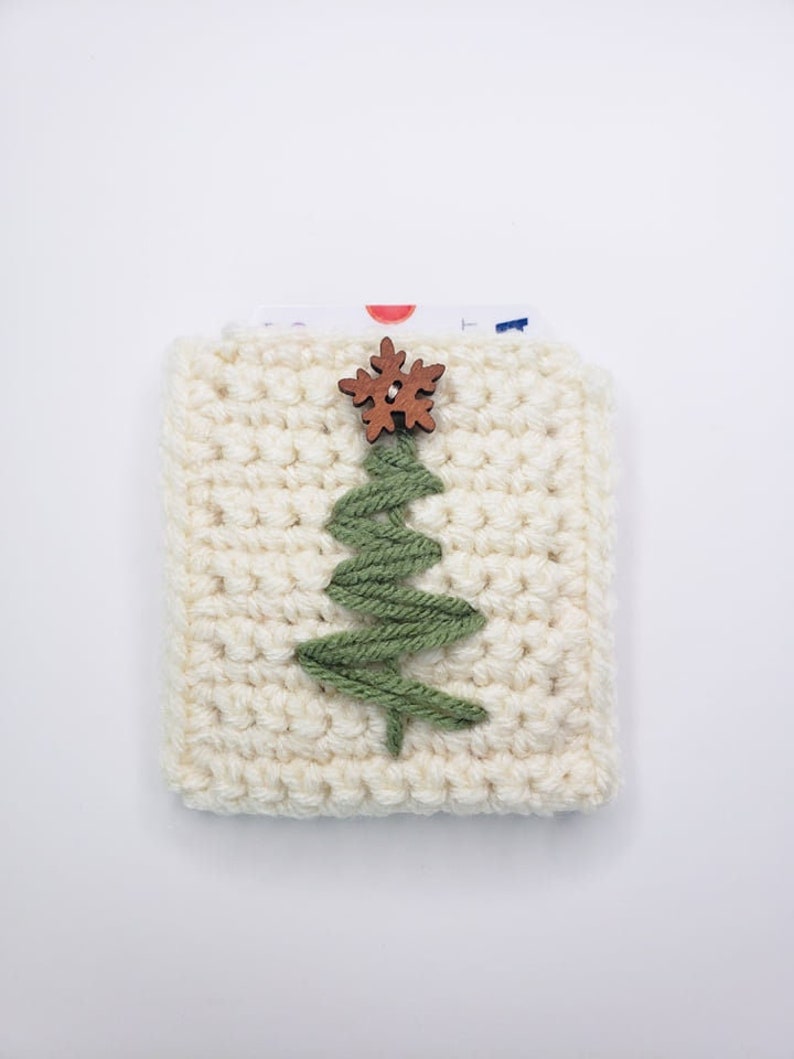 Christmas Tree Gift Card Holder Crochet Pattern PDF Printable Instant Download image 6