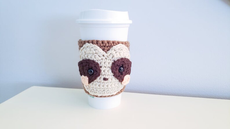 Sloth Cozy Crochet Pattern Coffee Sleeve PDF Printable Instant Download image 6